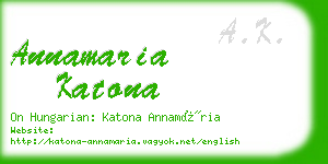 annamaria katona business card